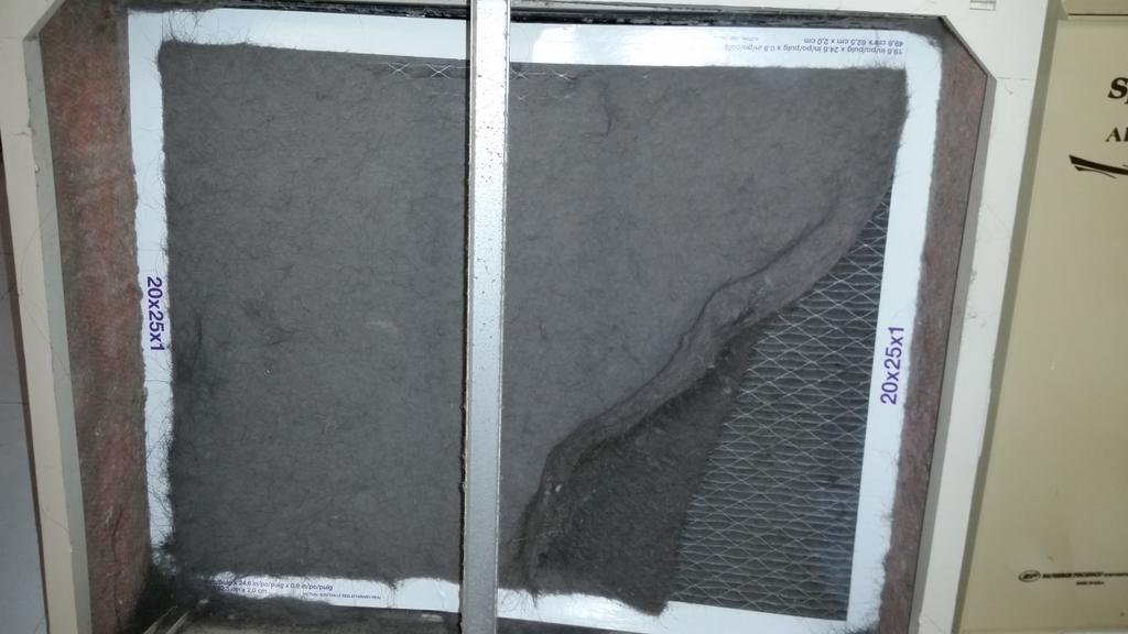 Clogged Furnace Filter